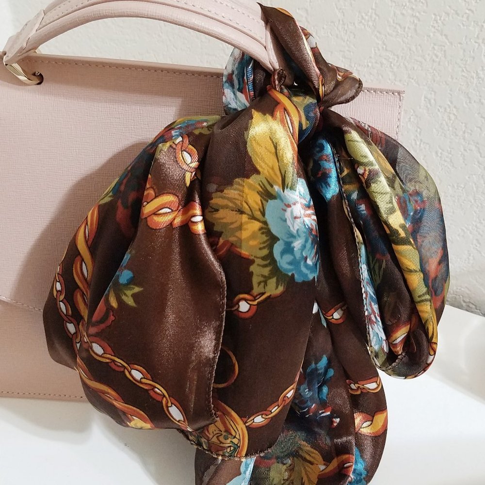Brown Handbag Scarf